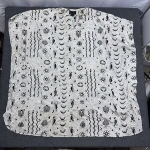 Ashro Graphic Print Poncho Style Caftan Free Size